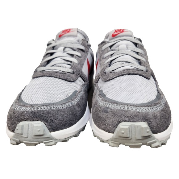 Nike Waffle Debut Mens 11 Wolf Grey White Red Running Outdoors Trail FJ4195-004 - Picture 3 of 12